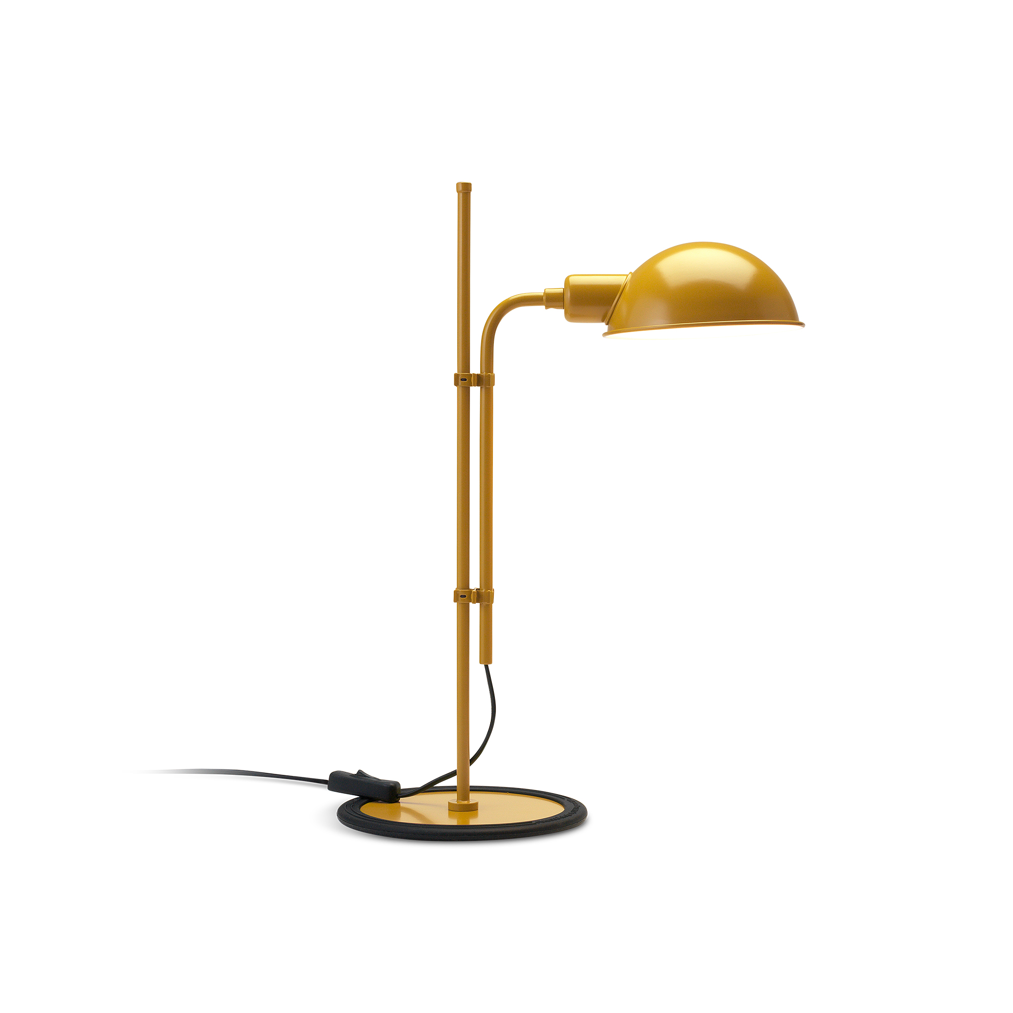 Marset - Funiculí tafellamp - senf/lackiert/BxH 36,2x50,3cm/360º Schirm Rotation/E14/5W/220-240V 50/60Hz/IP 20