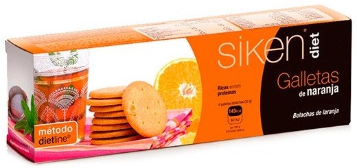 Biscuits protéinés Siken Diet 15 biscuits x 8 gr Goûter Chocolat