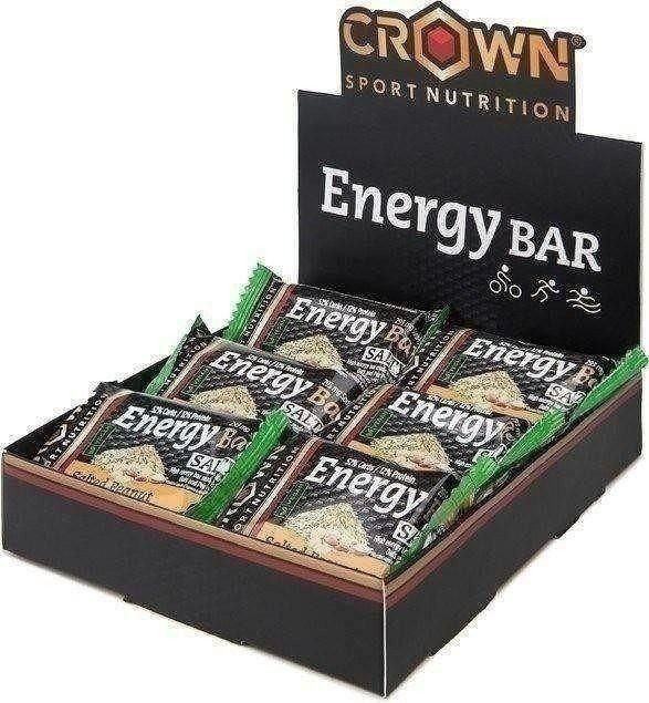Crown Sport Nutrition Energy Vegan Bar 12 X 60 G. Barrita De Avena Energética Vegana Y Ligeramente Salada Sin Cobertura Goûter cacahuètes salées