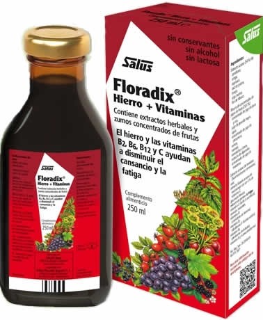 Salus Floradix Hierro + Vitaminas 250 ml