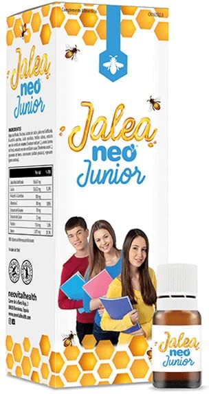 Neo - Jalea Real Junior con Vitamina C- 14 Unidades - Mejora el Rendimiento Intelectual y FÃsico Goûter Neutre