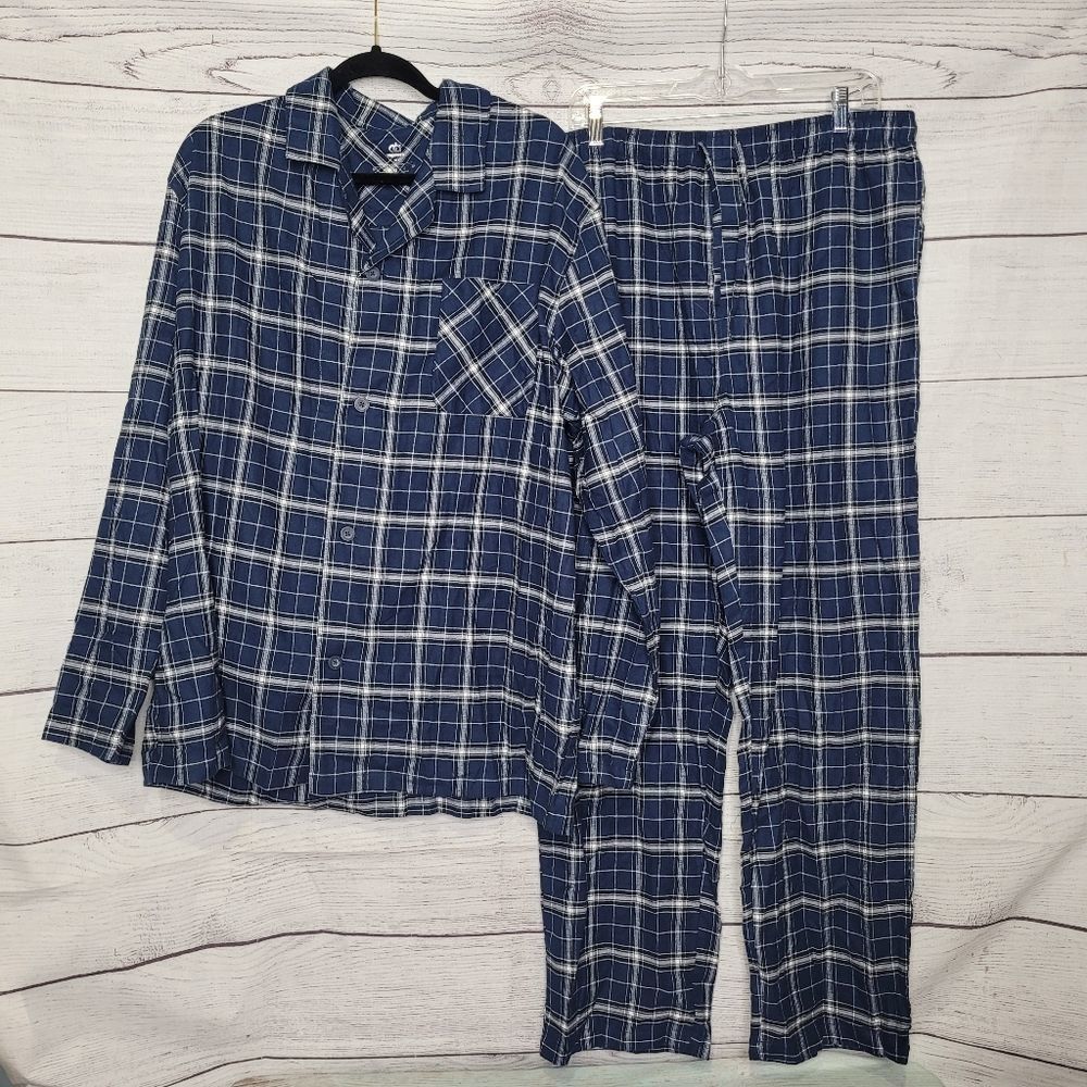 Men's Flannel Pajama Outfit Xl
