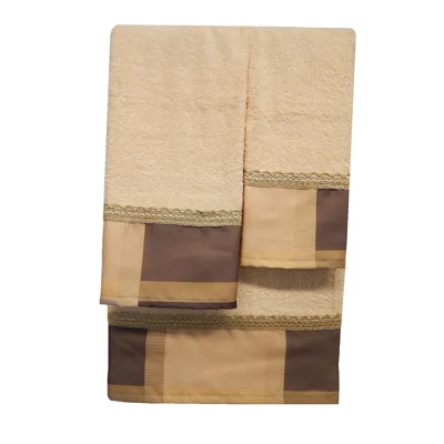 Monaco Embellished 3 Piece 100% Cotton Towel Set Astoria Grand