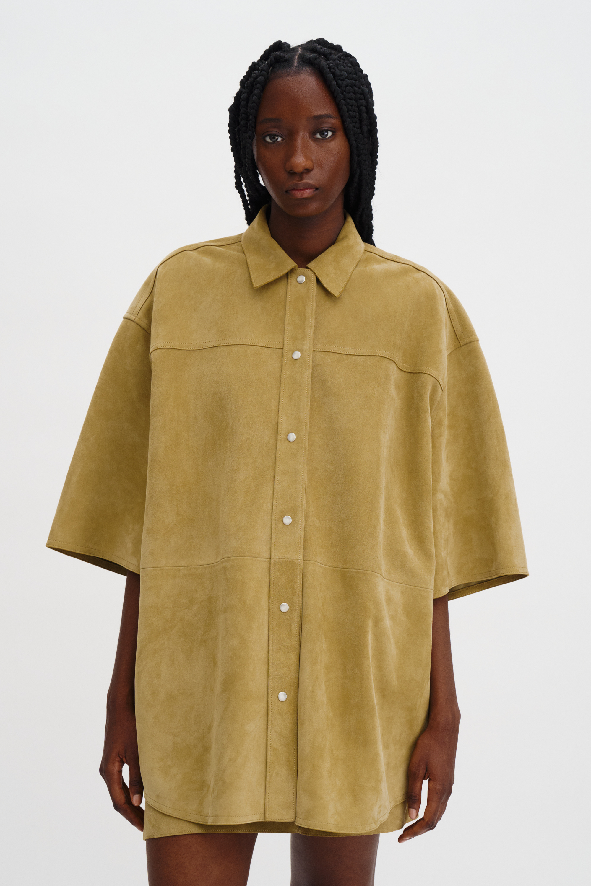 Suede Shirt Jacket