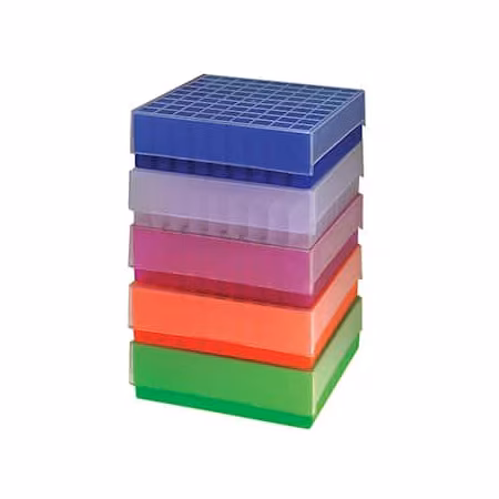 Freezer Boxes, 81-Place, Purple, P, PK 50