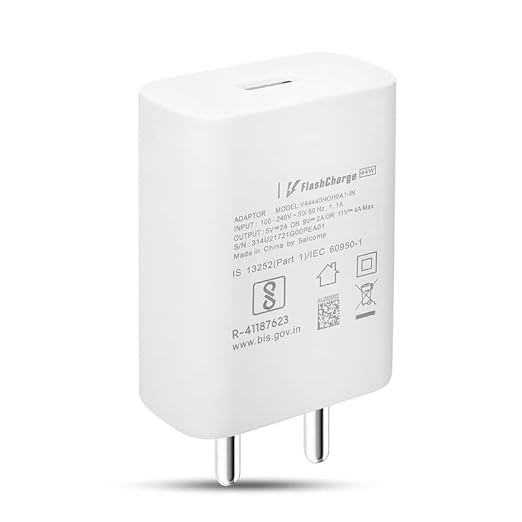 100W Flash Charger - SUPERVOOC Fast Charger with Type-C Cable | Ultra-Fast Charging | Supports VOOC/SUPERVOOC, Warp, Dash, Dart, SuperDart (1 Year Warranty)