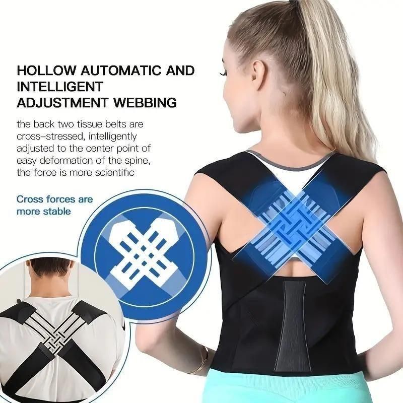 Adjustable Back Posture Corrector/ Slouching Relieve Pain Belt Women & Men (Get Free Mobile Charm) + (Get Free 160w Fast Charger Worth Rs.1799)