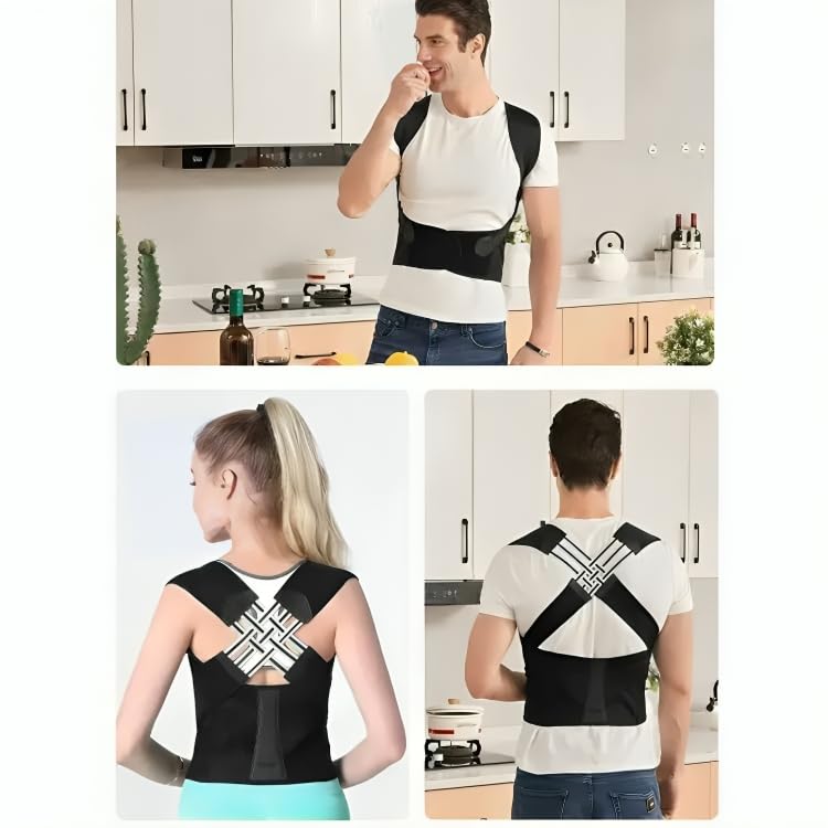 Adjustable Back Posture Corrector/ Slouching Relieve Pain Belt Women & Men (Get Free Mobile Charm) + (Get Free 160w Fast Charger Worth Rs.1799)