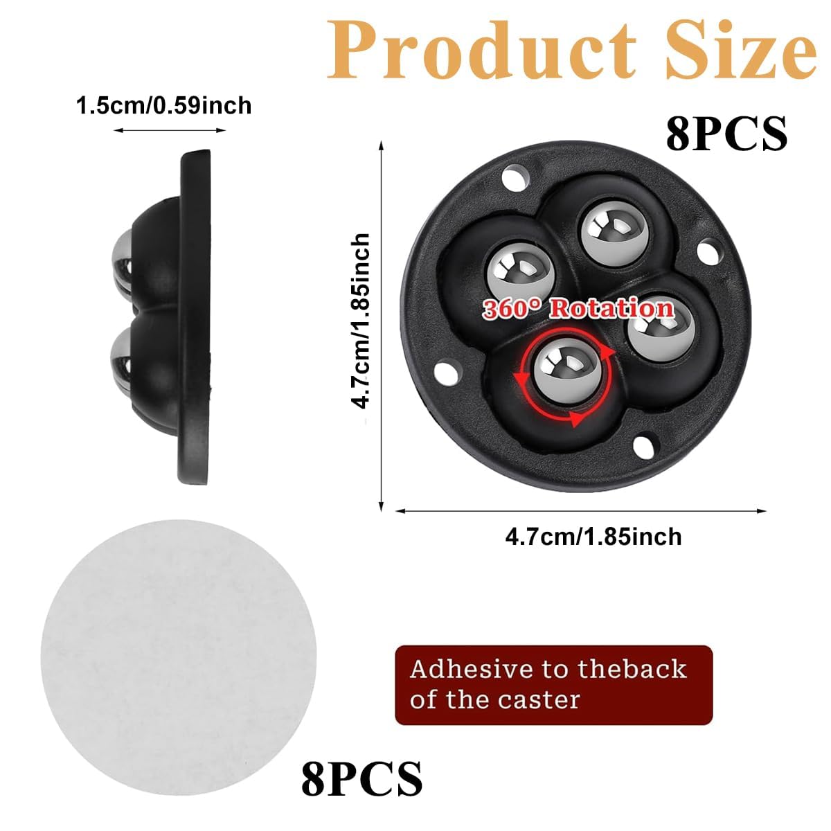 Heavy Furniture Moving Caster 4 Wheels