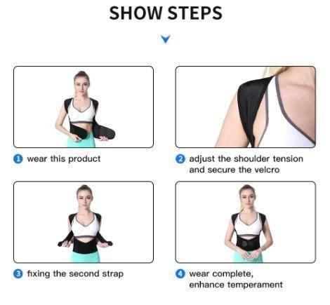 Adjustable Back Posture Corrector/ Slouching Relieve Pain Belt Women & Men (Get Free Mobile Charm) + (Get Free 160w Fast Charger Worth Rs.1799)