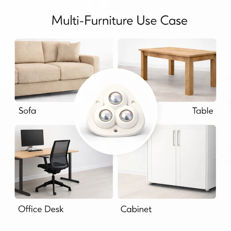 Heavy Furniture Moving Caster 3 Wheels